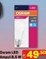 OSRAM LED AMPUL 8,5 W fiyat ve kampanya bilgisi